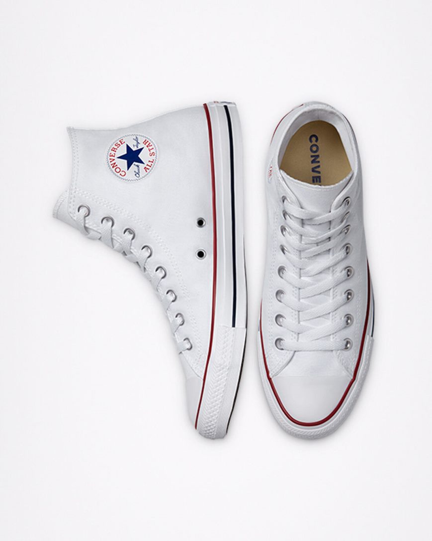 Tenis Converse Chuck Taylor All Star Classicos Cano Alto Masculino Branco | PT L090875